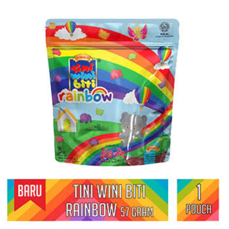 

Tini Wini Biti Rainbow 57g - Biskuit Tiniwini biti pouch