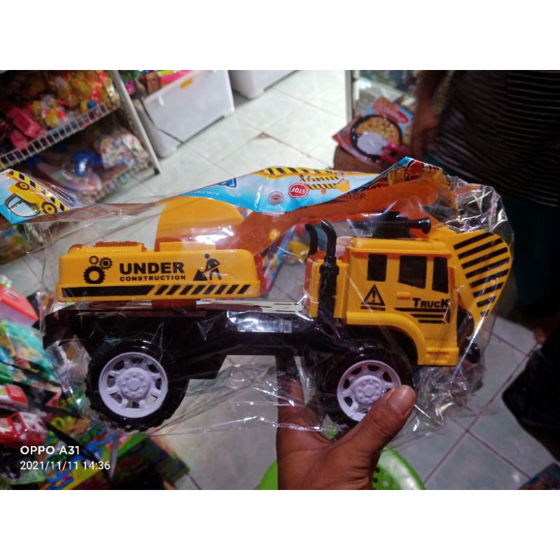 Mainan Truk Excavator Besar Mainan anak Mobil Konstruksi - Truk Bego