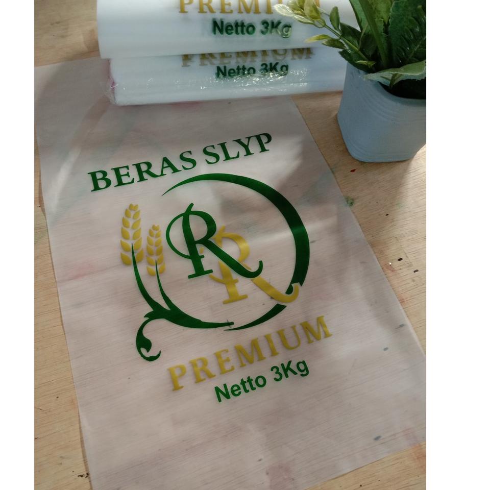 Harga termurah HDPE BERAS 3KG dan 5 KG MIC 05 POLOS TANPA SABLON, PLASTIK BERAS POLOS, PLASTIK BERAS