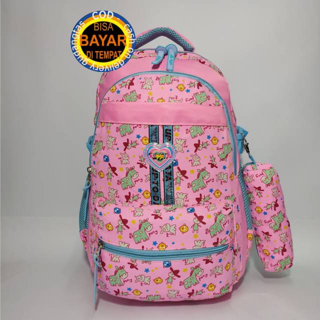 Tas sekolah anak perempuan Backpack Tas ransel Silvergirl by ALTO Import 70062SI