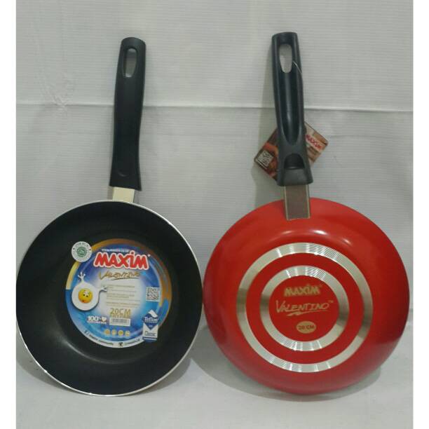 Panci Wajan Teflon Maxim Valentino Fry pan 20 cm Frypan 20cm Anti Lengket