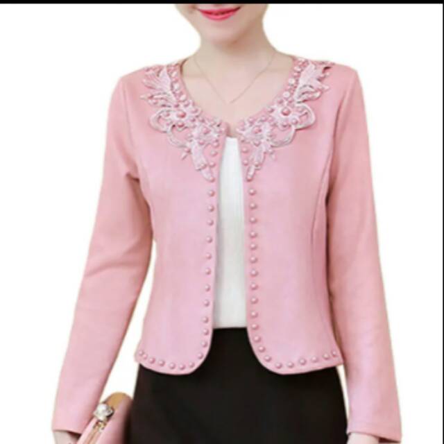 Blazer renda mutiara