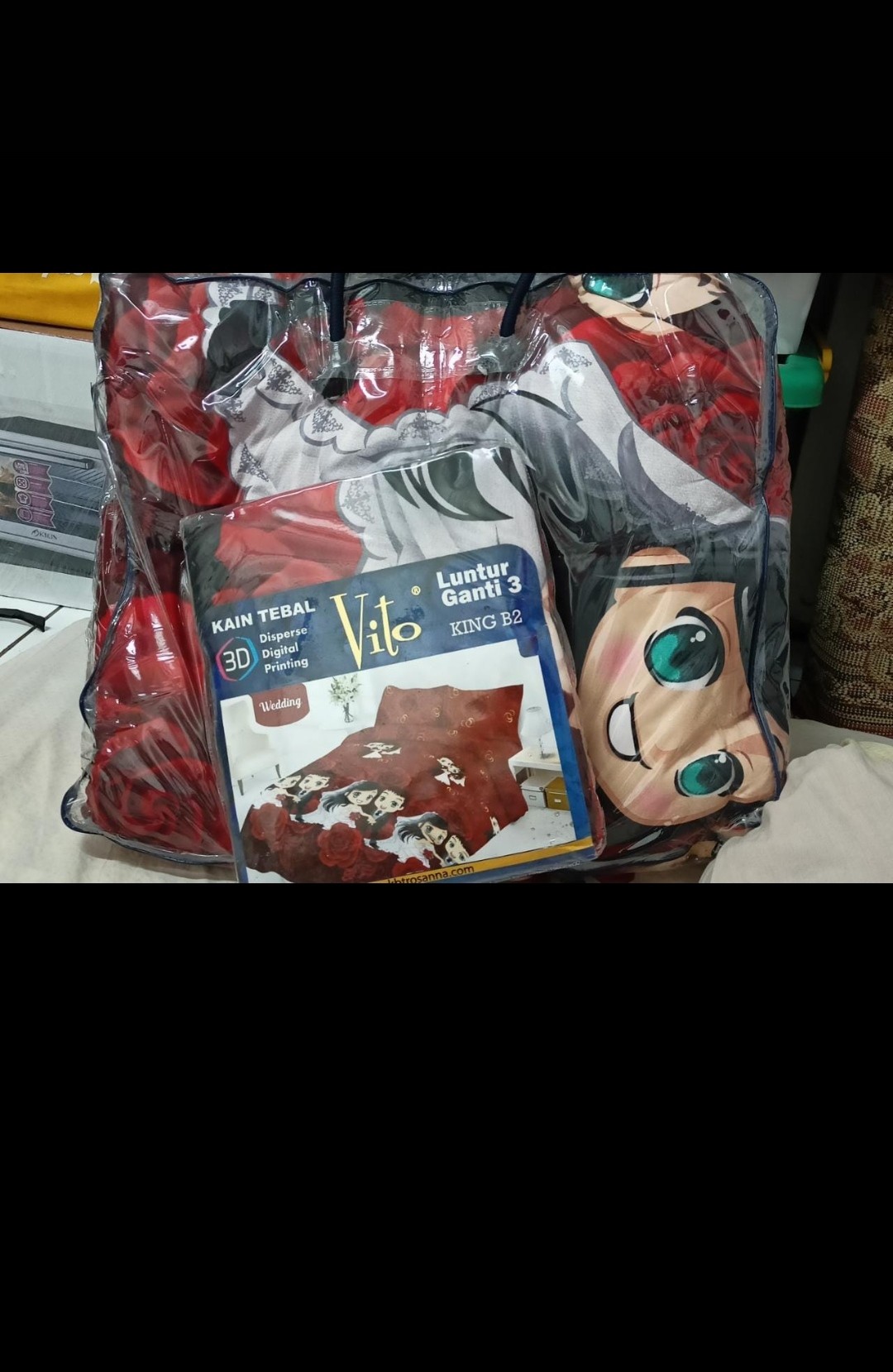 Vito Bedcover + Sprei 180x200 Motif Wedding Safari Modelista Kimberly Oakwood Pink - King 180 160 Bc