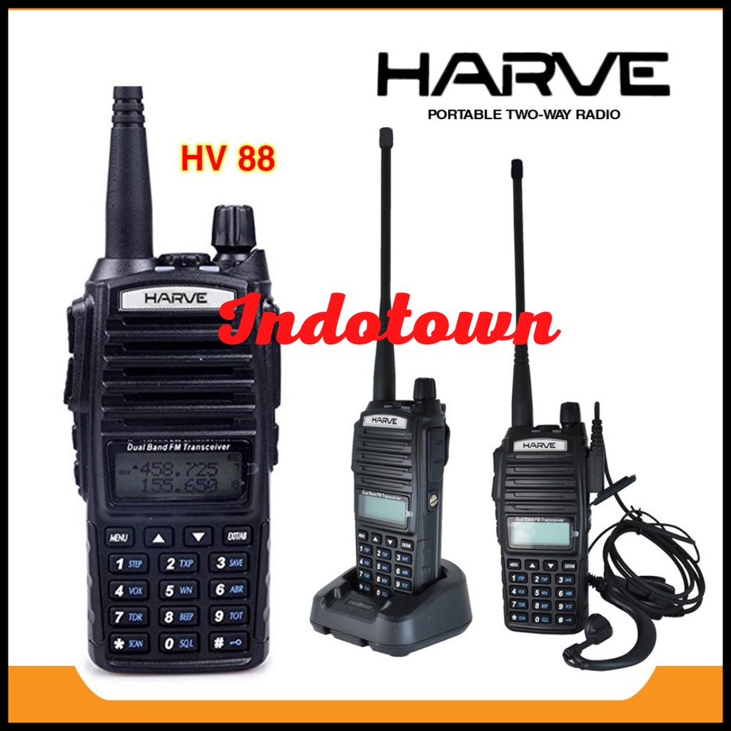 Handy Talky Harve HV-88 Pro 8 Watt Ht Harve HV88 Pro 8watt Dual PTT