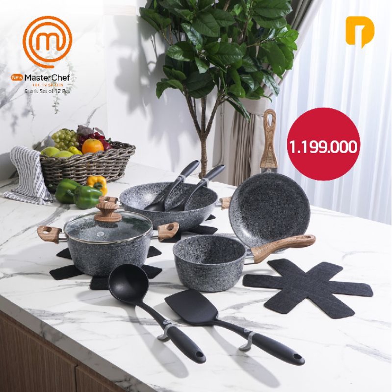 New master chef wajan granit set 12pc