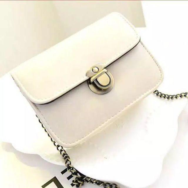 BV• TS243 Tas pundak mini retro retro packet chain mini shoulder bag tas import grosir COD