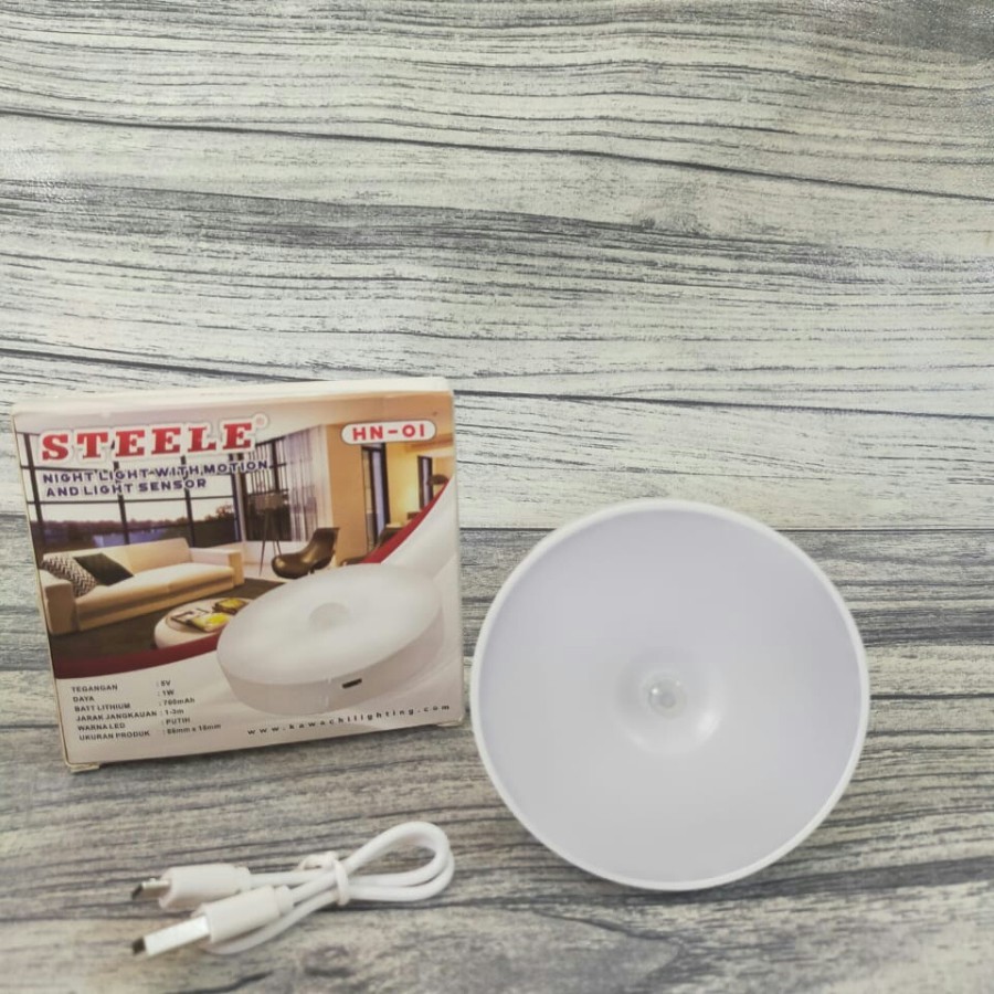 STEELE HN 01 - Bola Lampu LED Sensor Gerak / Night Lamp 7 Watt