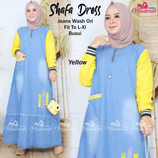 SHAFA DRESS by GERAI/GAMIS JEANS MURAH