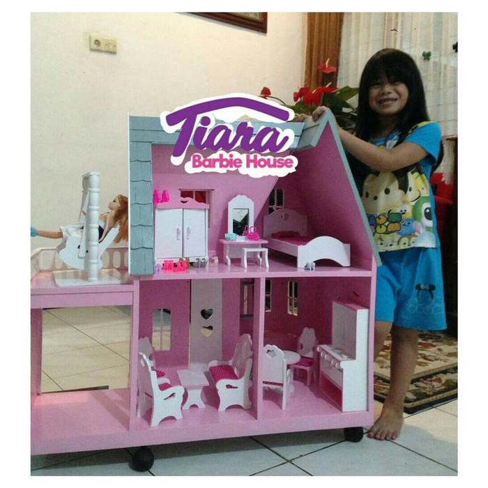 purple barbie house