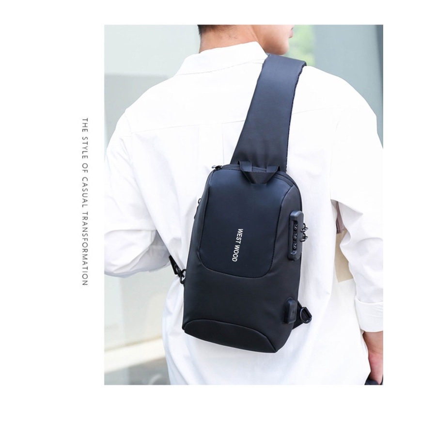 Sling Bag WW Dengan Kunci Kombinasi M957