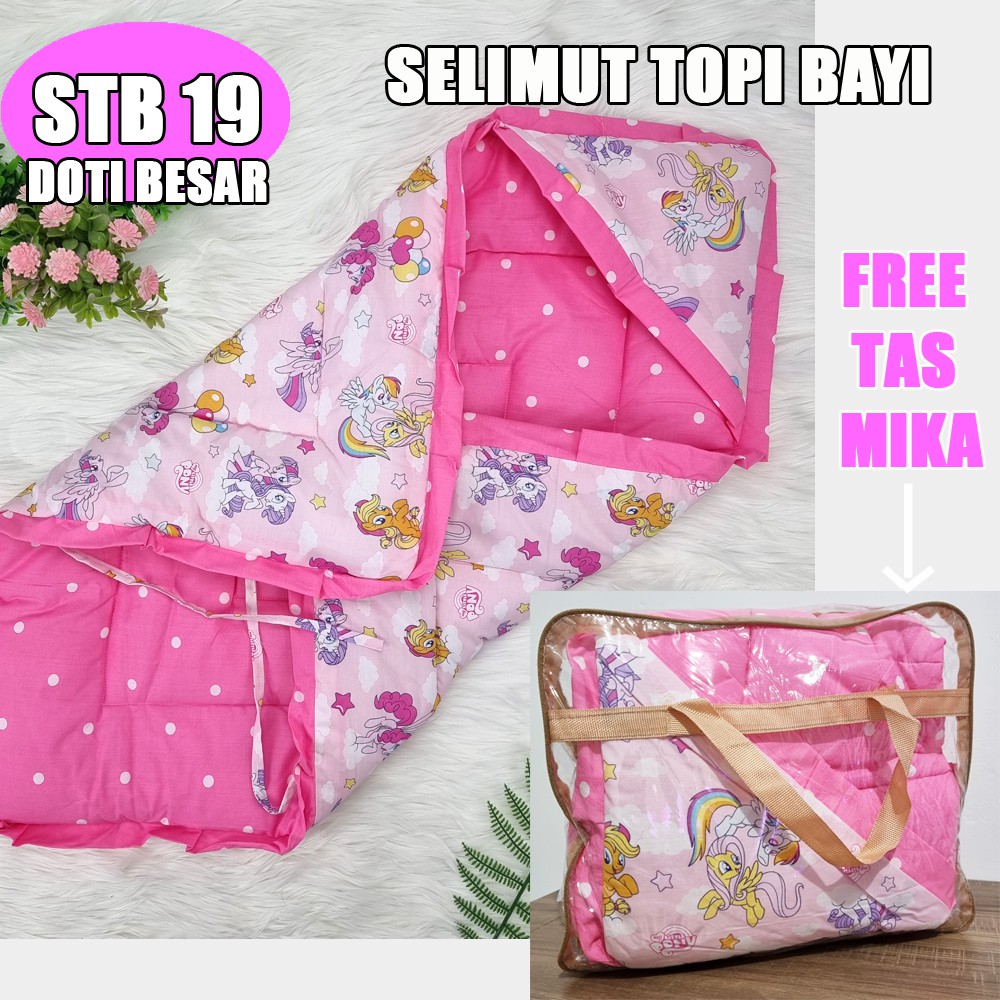 PAS ONLINE - SELIMUT TOPI BAYI+TAS MIKA