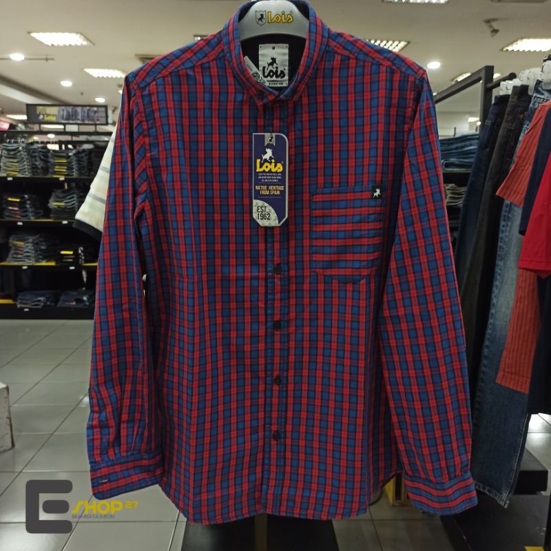 kemeja kasual brand LOIS - KLL228