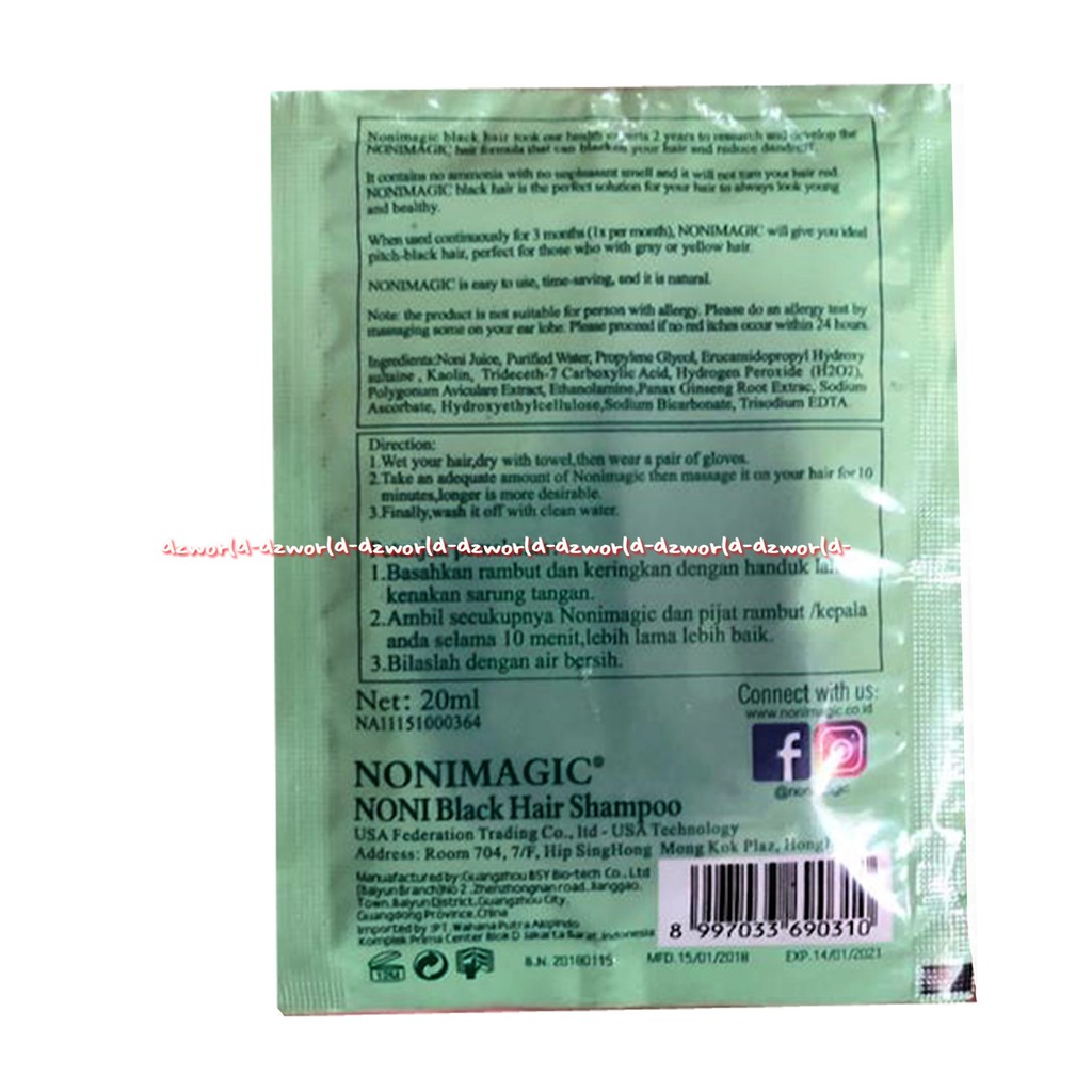 Bsn Black Hair Treatment Shampoo Untuk Mengurangi Rambut Rontok Da Ketombe Isi 2 Sachet Nonimagic