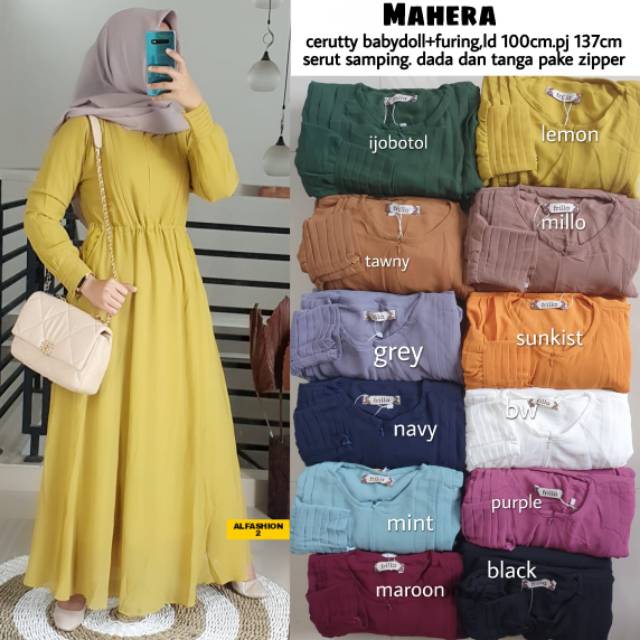 ZS MAHERA GAMIS MAXY BY ALFASHION