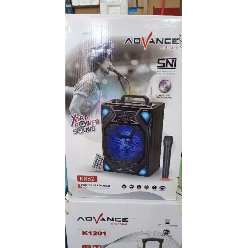 SPEAKER PORTABLE ADVANCE 8INCH K882