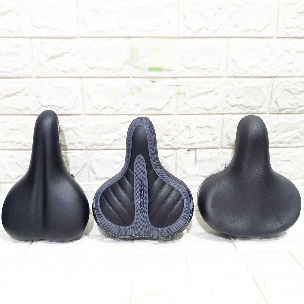 SADEL JOK PEER GANDA SEPEDA SADDLE ODESSY BADAK BOXER MTB TEBAL TEMPAT DUDUK LEBAR EMPUK PER LIPAT