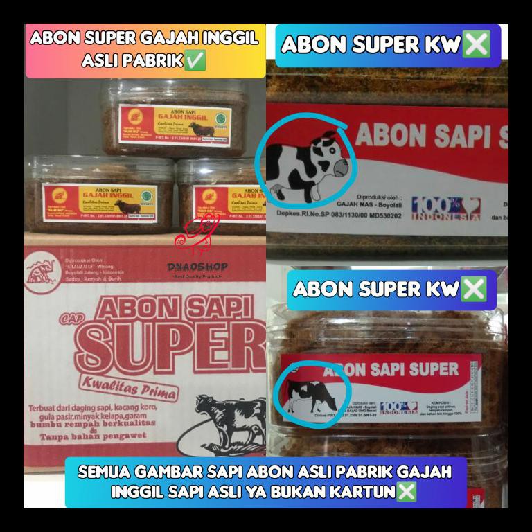 

SALE! ABON SAPI ASLI GAJAH INGGIL RASA PEDAS KUALITAS PRIMA NON MSG PALING MURAH