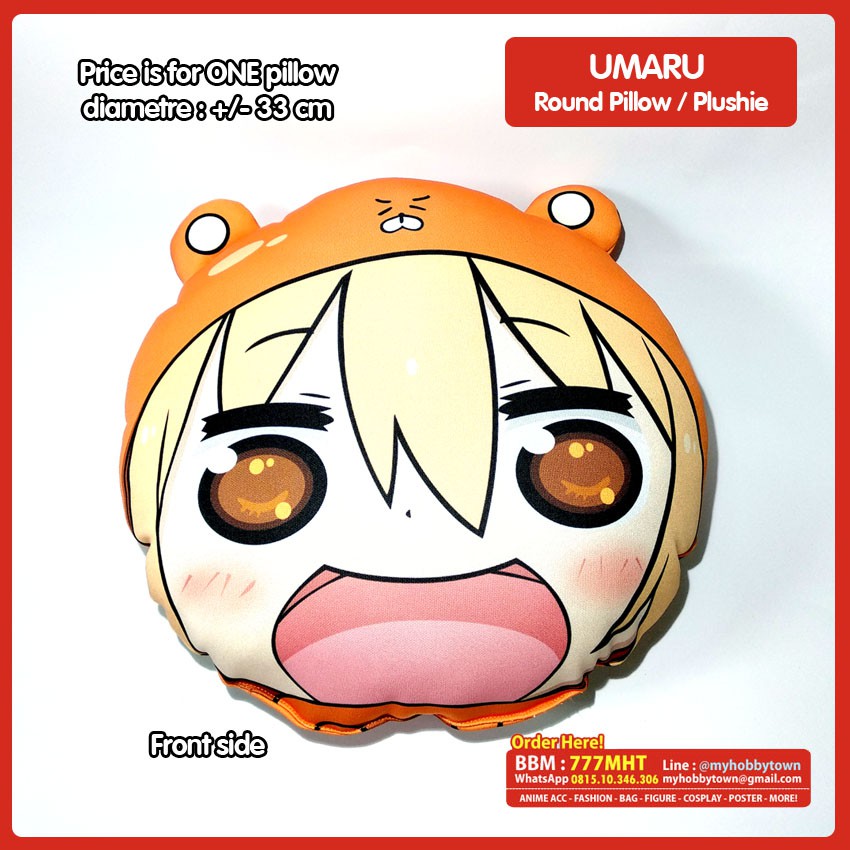 Bantal Bulat Anime Himouto Umaru Round Pillow - Umaru Donma Bantal Boneka Plush