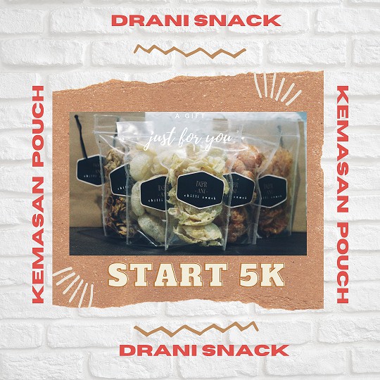 

DRANI SNACK POUCH 50-125gr
