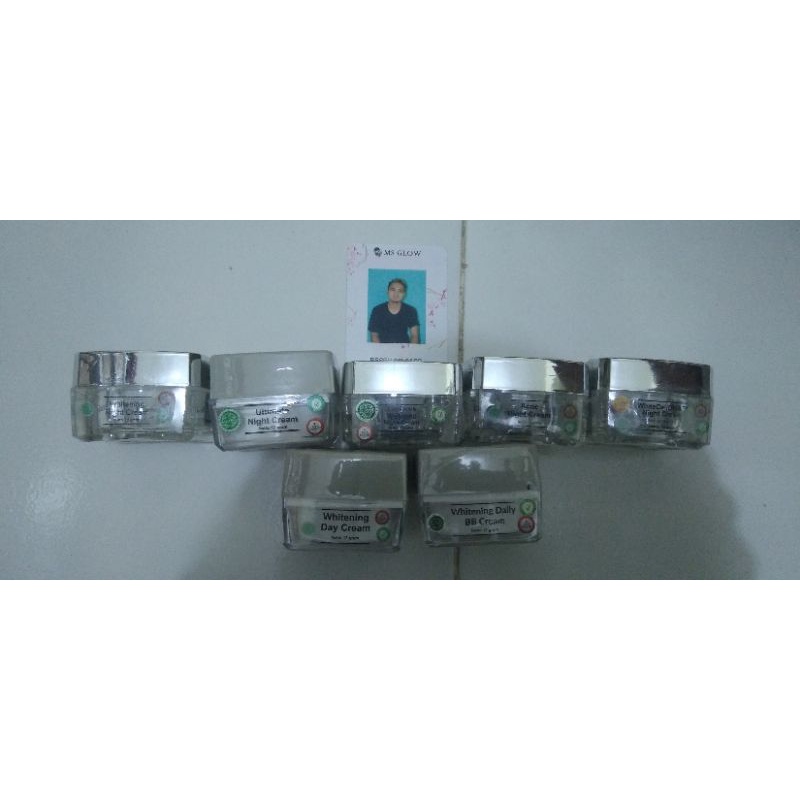 MS Glow pembelian ecer produk krim siang dan krim malam Acne, Luminous, whitening, ultimate, BB crea