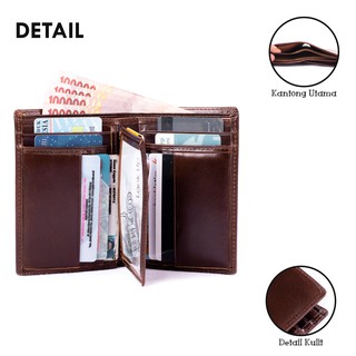 Dompet Pria Full Kulit Asli DP 112 REVEN LEATHER GOODS 