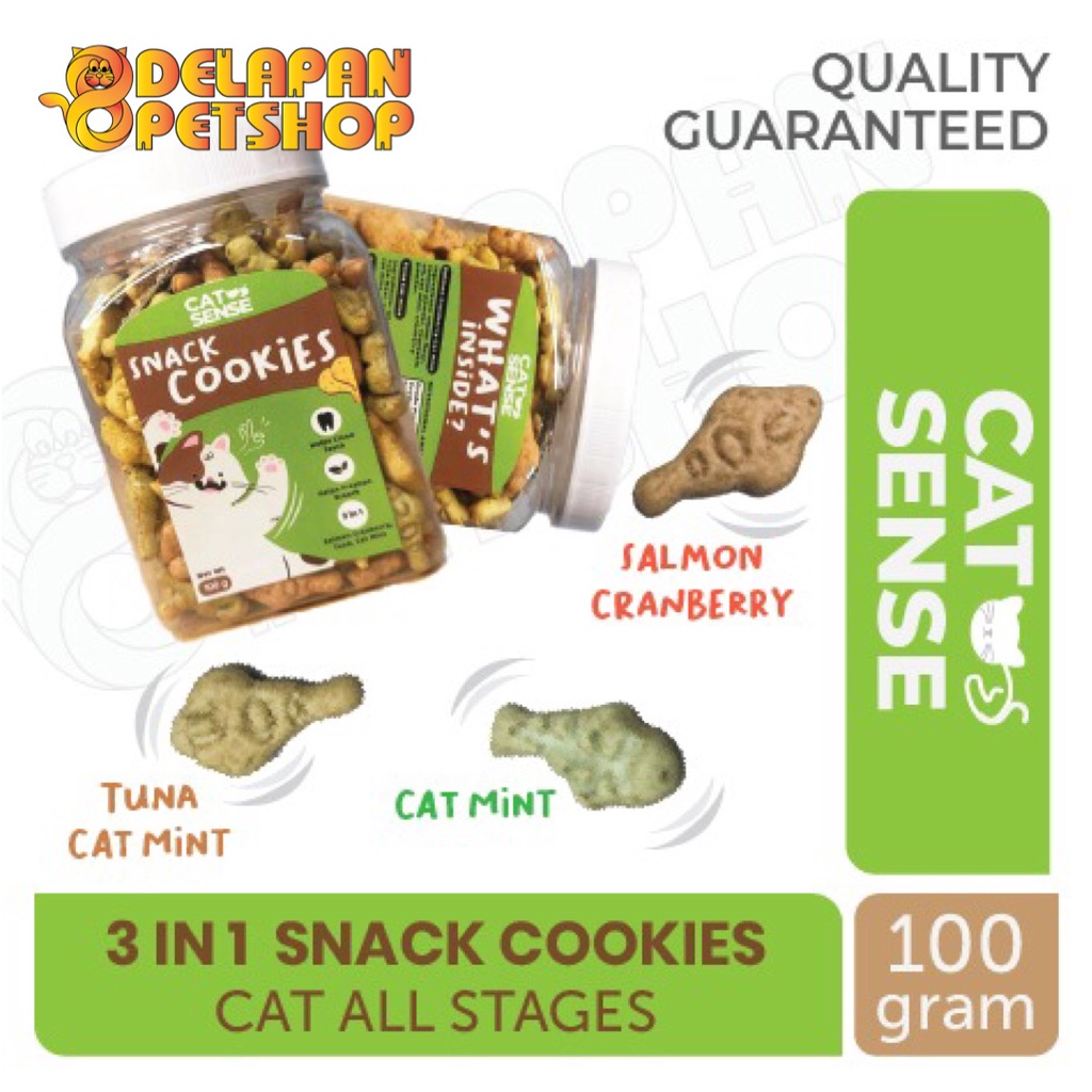 CatSense Snack Cookies 100 Gram / Catnip Biscuit / Cemilan Kucing