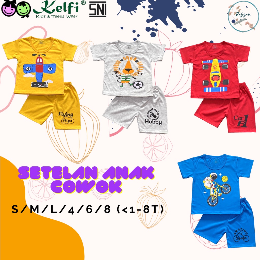 KELFI BAJU SETELAN ANAK LAKI-LAKI KEREN KEKINIAN MURAH
