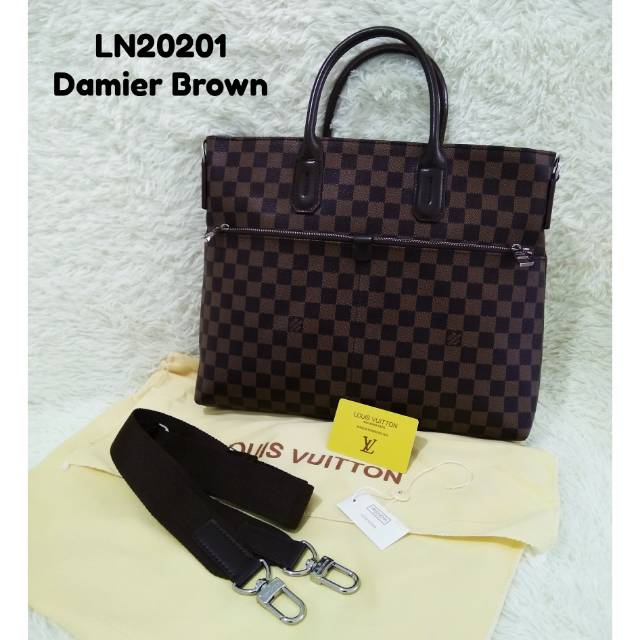 Tas laptop LV conote damier brown import China
