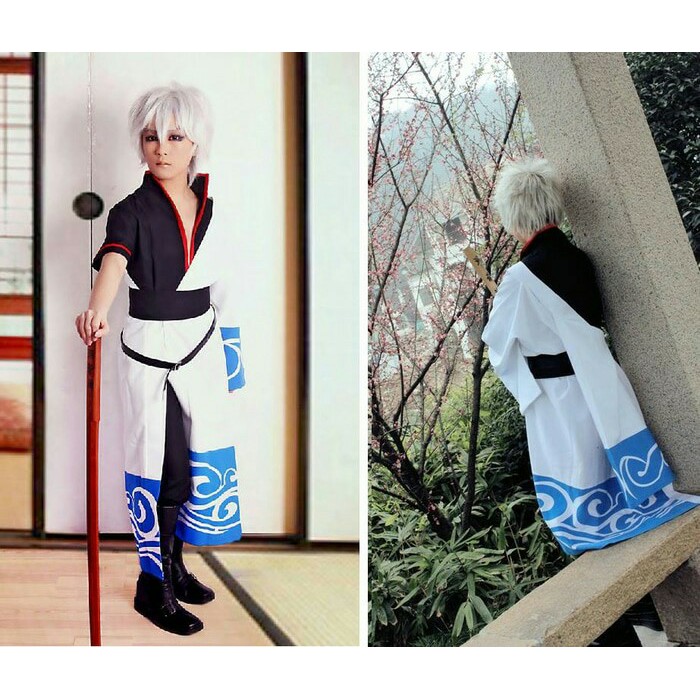 HAKAMA YUKATA COSTUME GINTOKI KOSTUM TRADISIONAL JEPANG