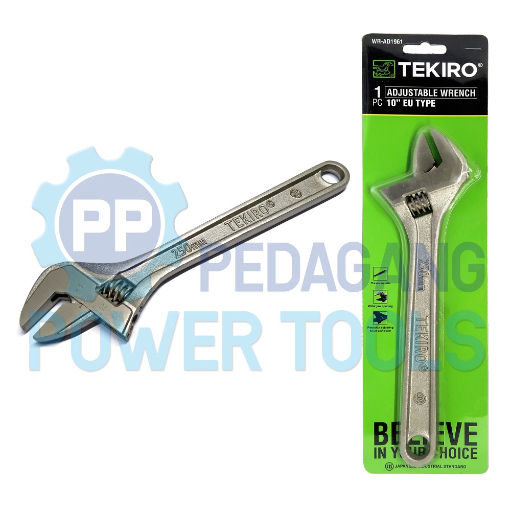 TEKIRO KUNCI INGGRIS 10 INCHI TIPE EU ADJUSTABLE WRENCH BAGO WR-AD1961