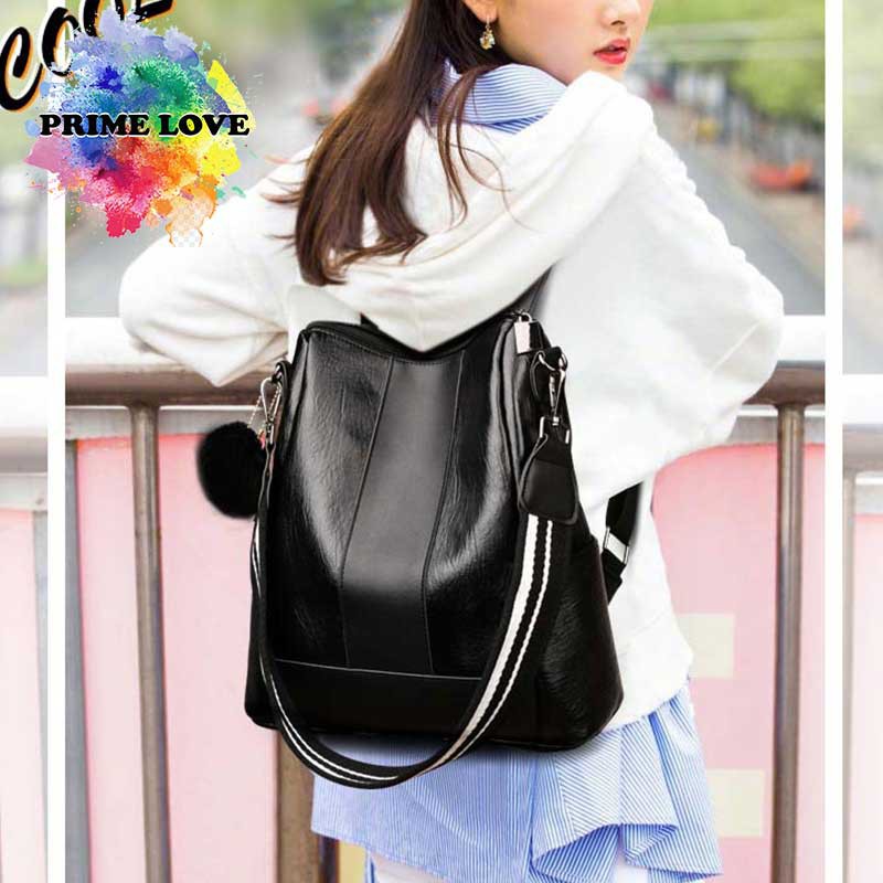 Tas Punggung Ransel Wanita Simple Polos Tas Shoulder Bag Gendong Wanita Fashion Elegan - TW1842