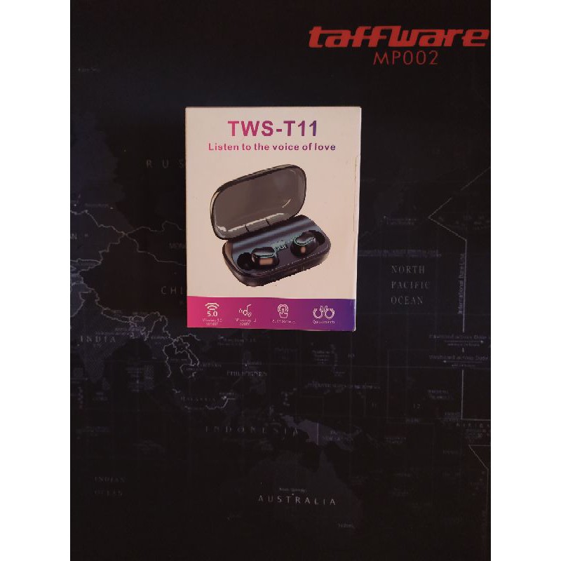Headset Bluetooth TWS T11 WHITE
