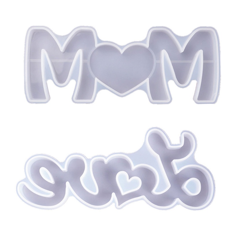 SIY  DIY Large Mom Love Letter Pendant Resin Mold  Mother 's Day Love Sign Word Mold