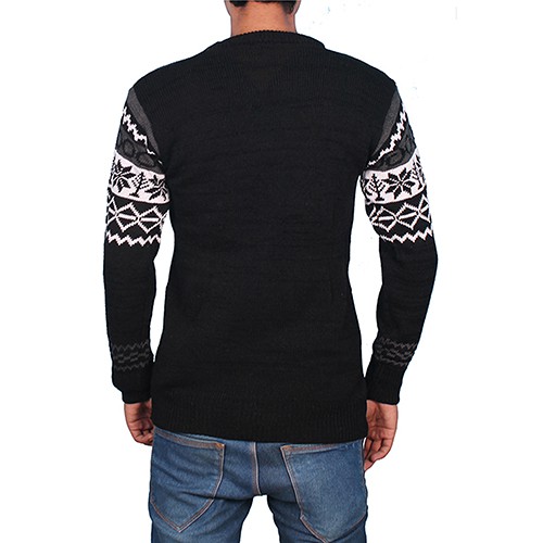 POJOK_FASHION.CO.ID - SWEATER RAJUT BLACKY TRIBAL BEST SELLER