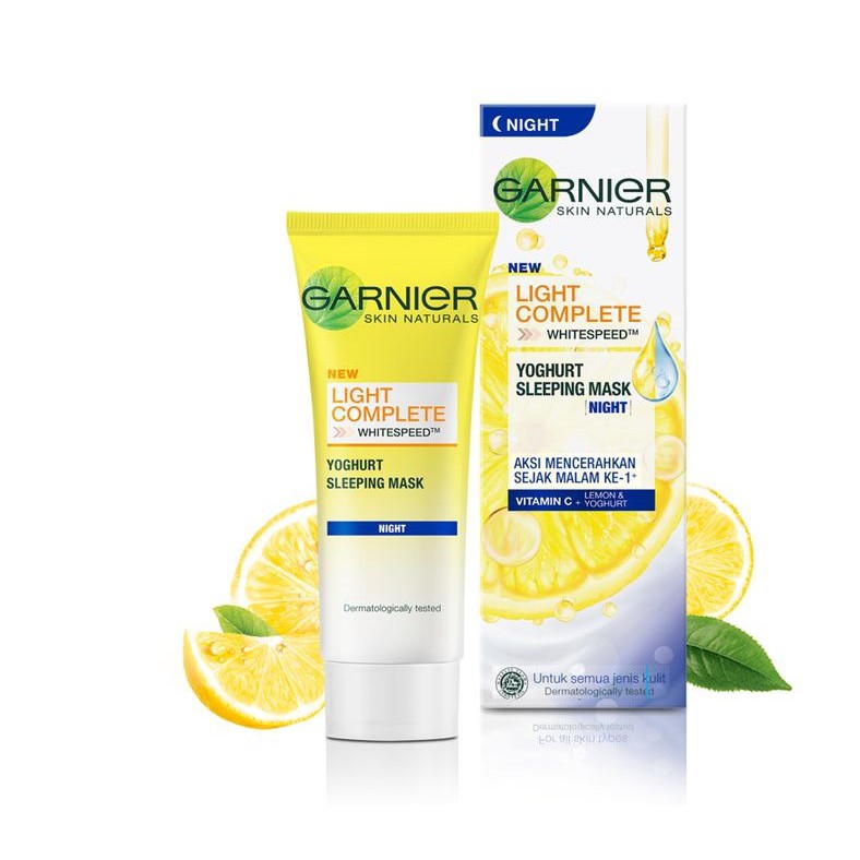 Jual Garnier Light Complete Yogurt Sleeping Mask Night Cream 20ml Shopee Indonesia