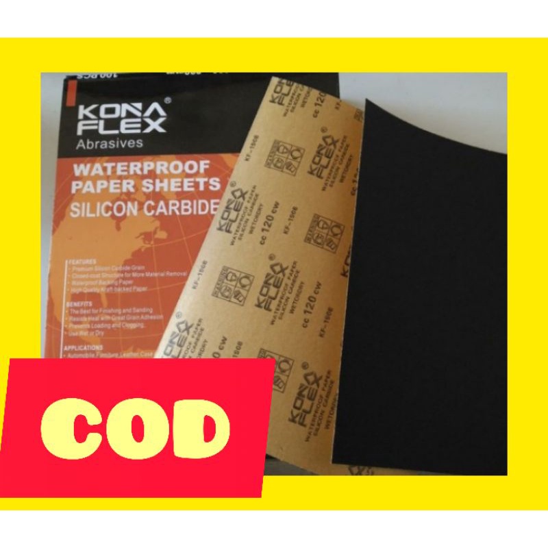KERTAS AMPELAS AMPLAS ANTI AIR WATERPROOF KONAFLEX GRID HALUS SEDANG AMPLAS HALUS
