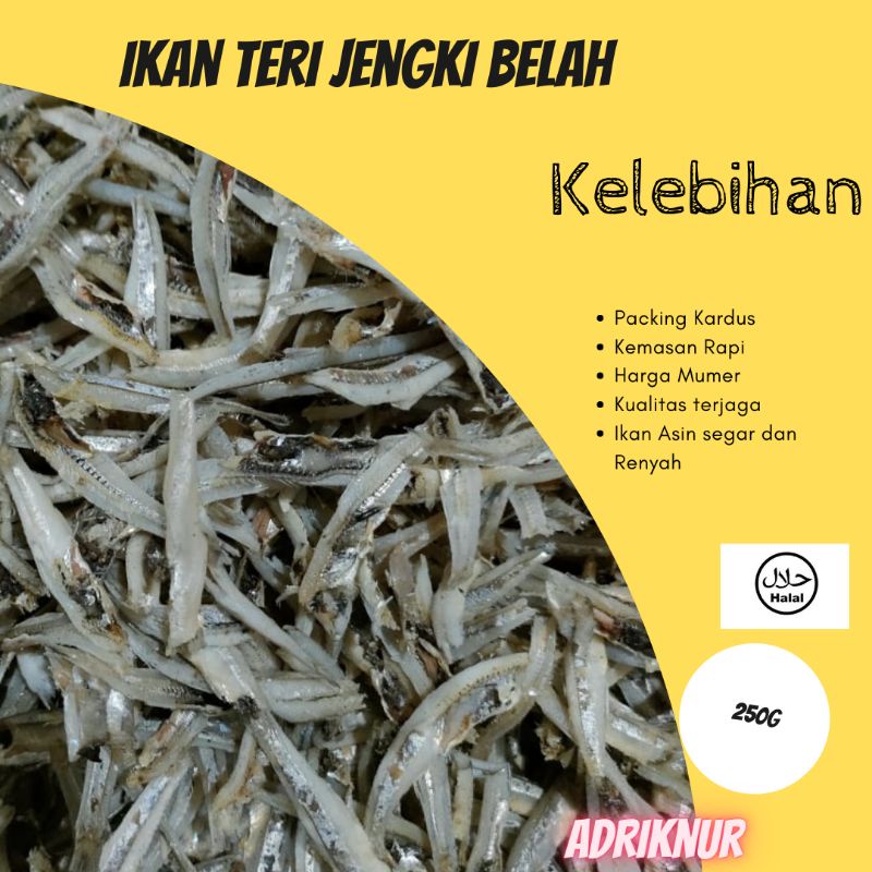 

ikan teri jengke belah nett 250gr