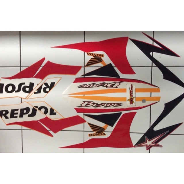 STIKER STRIPING HONDA BLADE REPSOL 2009