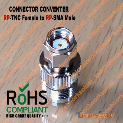 KONEKTOR CONNECTOR CONVERTER RP-TNC Female to RP-SMA Male