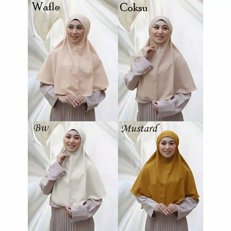 HIJAB SHALIHAH INSTAN DAILY SIMPLE NON PET (BERGO MARYAM)DIAMOND IMPORT-BW