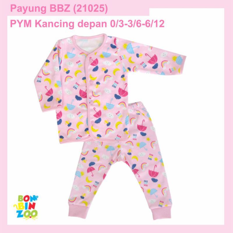 BONBINZOO Piyama Setelan Panjang size 0-3/ 3-6/ 6-12 Bulan SNI