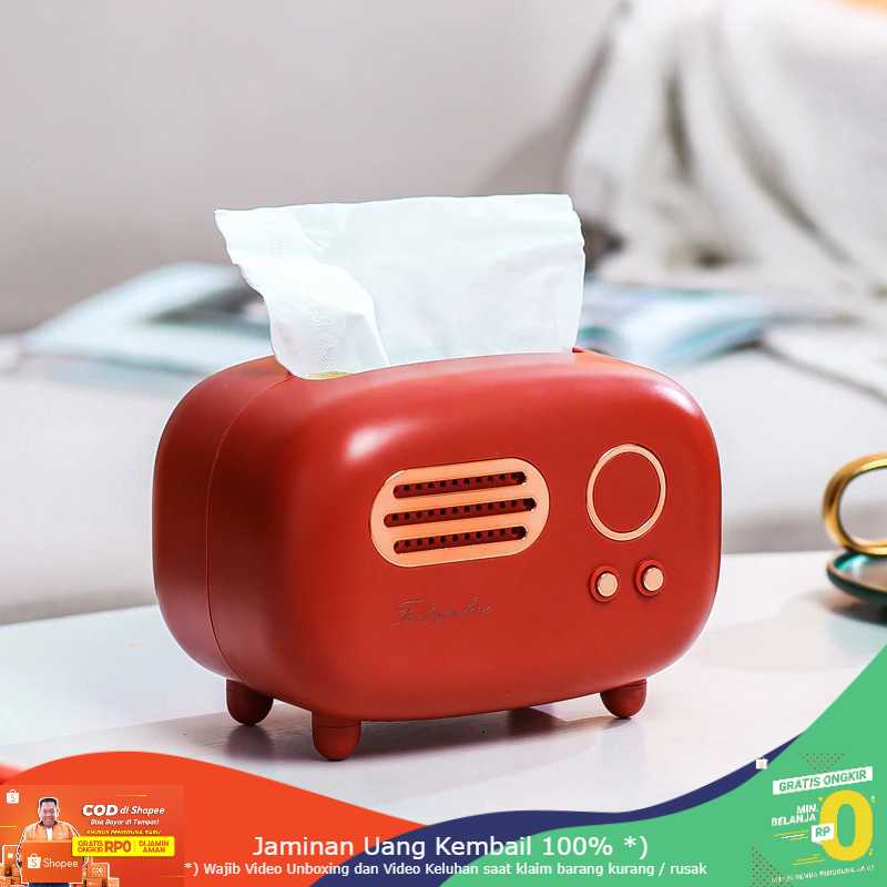 (BISA COD) RVOSTR TopSung Kotak Tisu Model Retro Radio Tissue Box - ZJ104