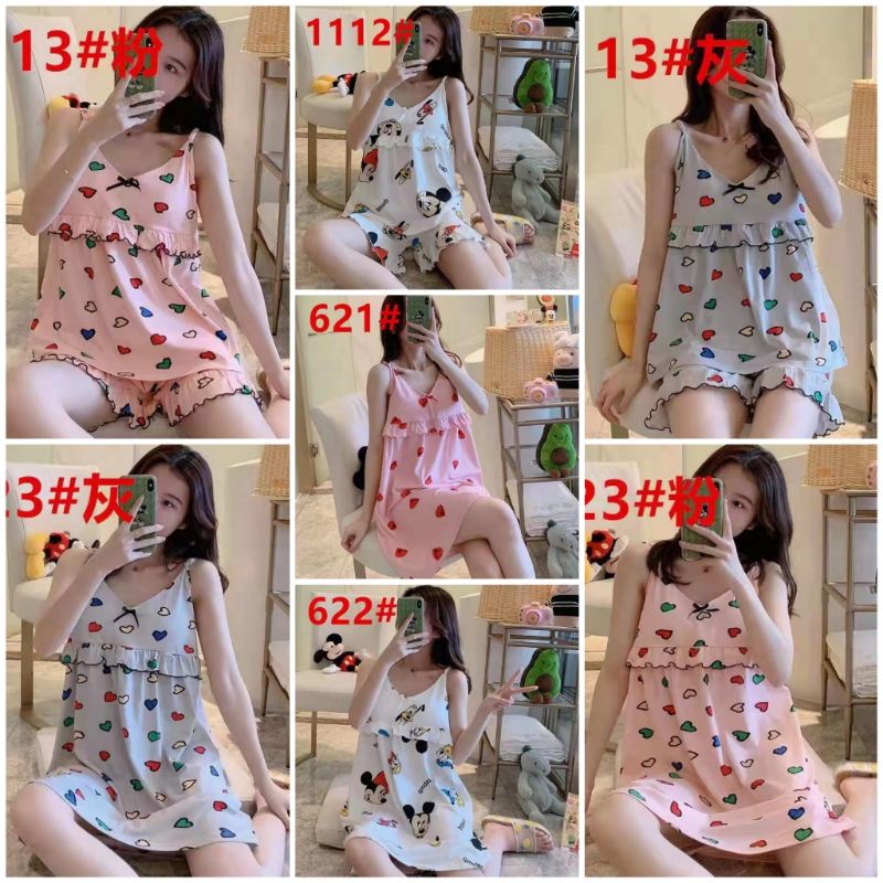 Stelan Baju Tidur Kensi Tali Satu/fashion wanita/baju tidur murah C O1-05