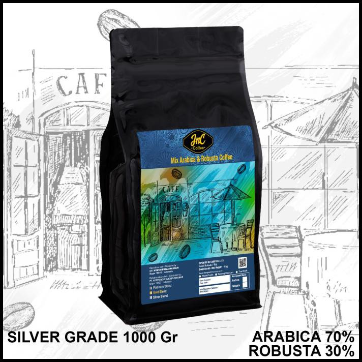 

Jnc House Blend Silver Grade 70% Biji Kopi Arabica 30% Robusta 1 Kg - Kopi Sangrai