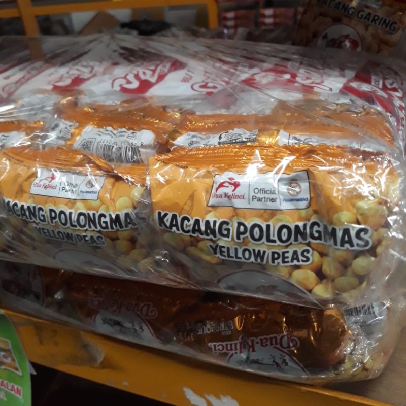 

Kacang Polong Dua Kelinci Renteng +BONUS 1 SCH (Isi 10pc +BONUS 1 SCH @20gr) Polongmas BBQ Renceng