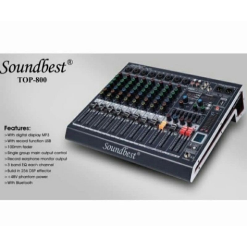 MIXER SOUNDBEST TOP 800 / MIXER AUDIO SOUNDBEST TOP 800 / 8CHANNEL ORIGINAL