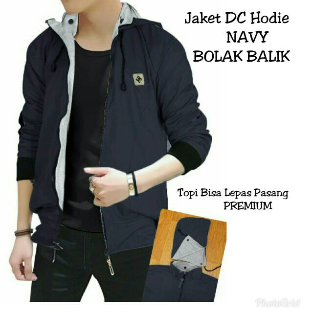 jaket parasut bolak balik / jaket parasut pria