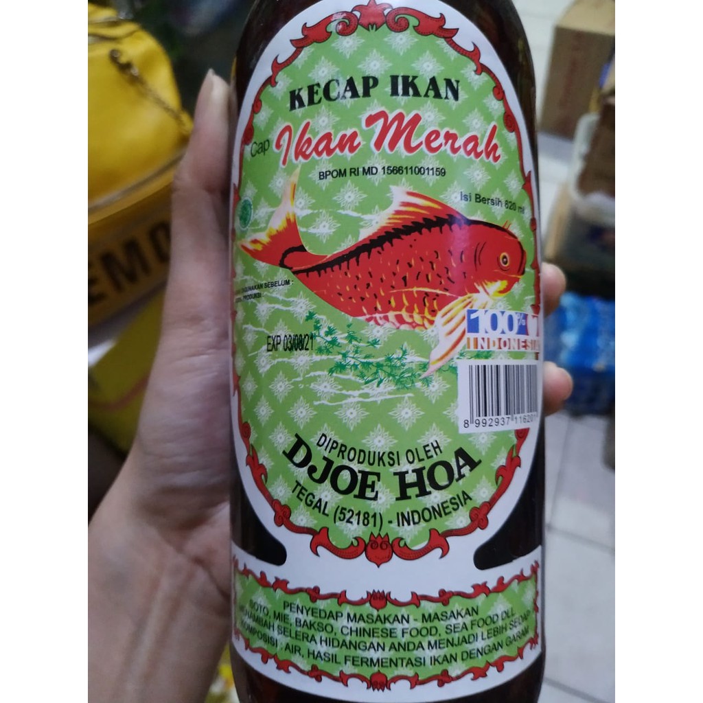 KECAP IKAN CAP IKAN MERAH JUHA DJOE HOA 620 ML