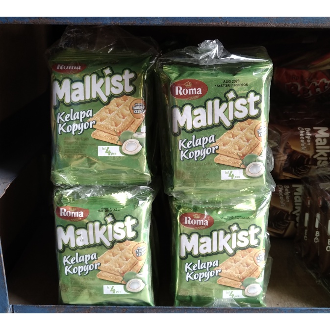 ROMA MALKIST KELAPA KOPYOR SACHET / 1 PACK ISI 10 PCS