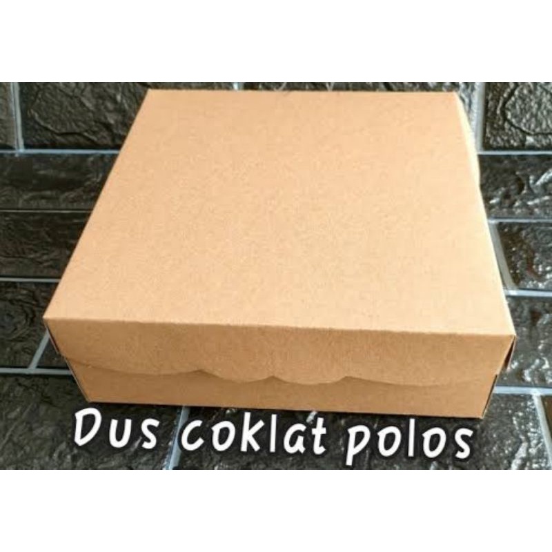 

PROMO!! BOX NASI 18X18 DUS NASI KOTAK COKLAT/KOTAK NASI R8 NON LAMINASI